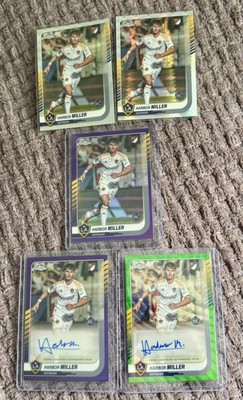 2025 Topps MLS Chrome Soccer #CA-MI Harbor Miller Konvolut x 5 Karten