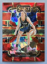 Jacy Sheldon 2024 Panini Select WNBA Prizms Red Ice Dallas Wings #60