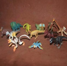 12 Pieces Of Dinosaur Model Ornaments Simulated Animal Models