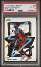2021 TOPPS CHROME OVERTIME ELITE LEVITATE #13 AMEN THOMPSON PSA 8