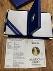 1988 Proof 1/10 oz Gold American Eagle Box and COA - No Coin Or Capsule