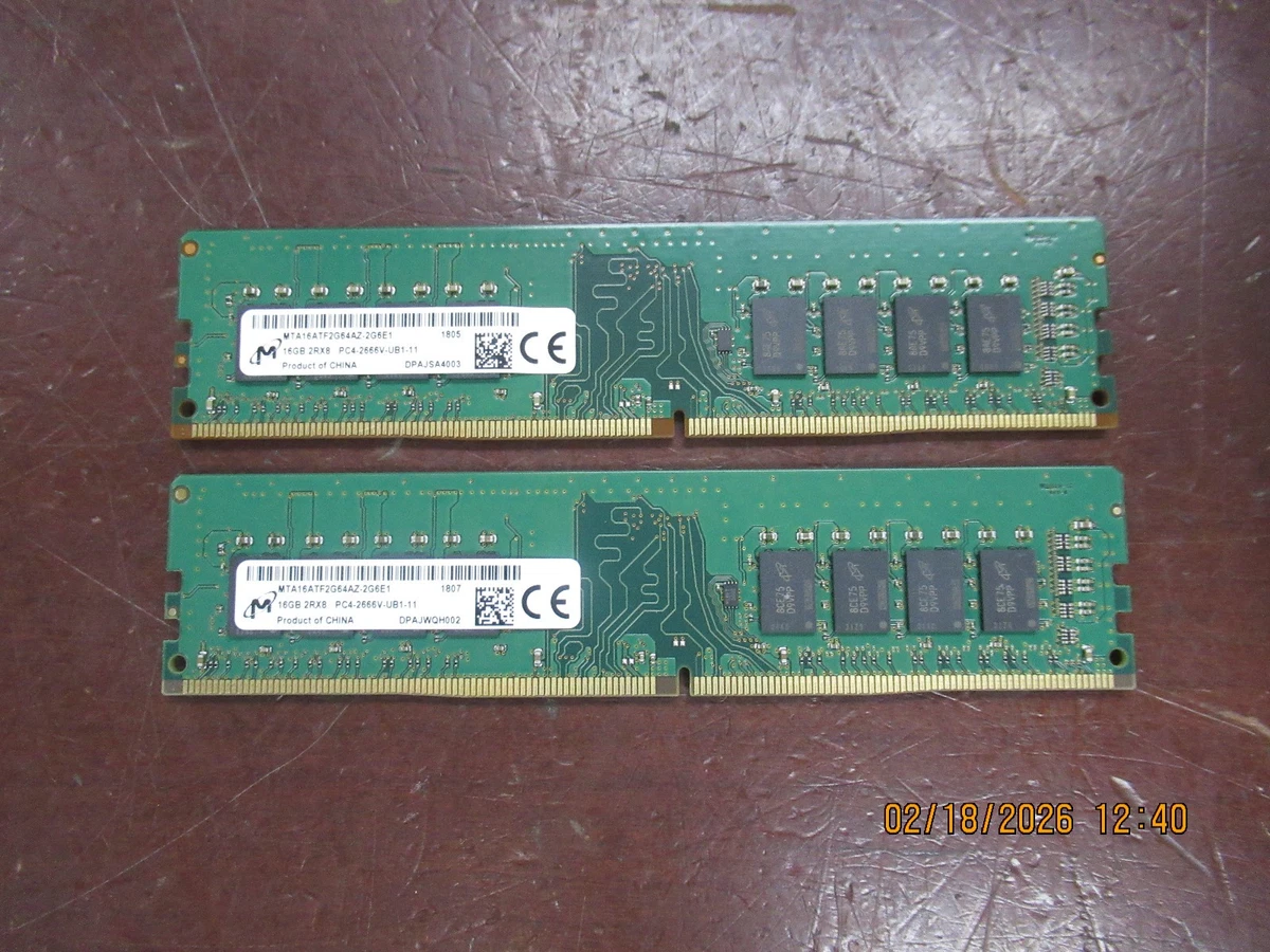 Micron DDR4 SDRAM 32 GB Total Capacity Memory (RAM) for sale | eBay