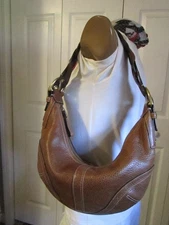 Coach Tobacco Brown Leather Soho Dylan 10043 MED Hobo Bag Y2K MINT❤️