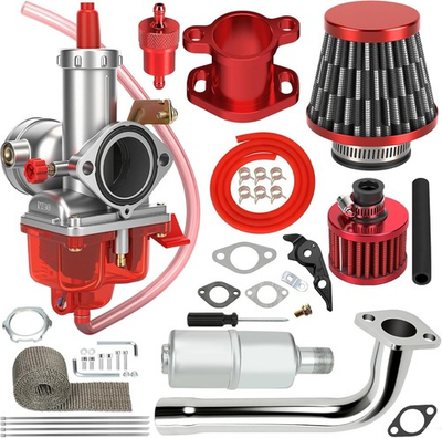 #ad Carburetor Exhaust Muffler Stage 2 Kit For Predator 420cc 301cc GX340 GX390 11Hp $94.99