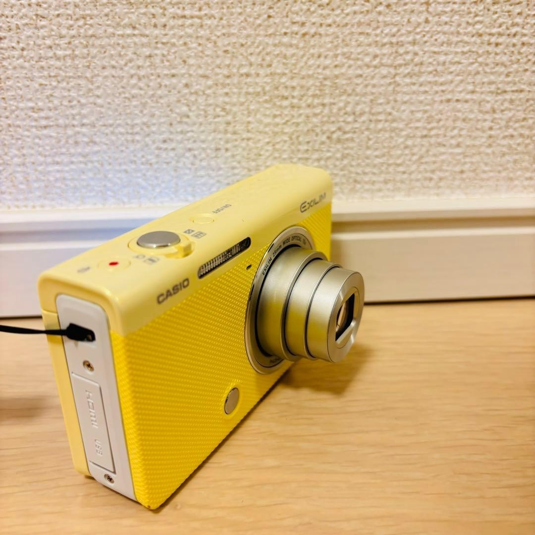 CASIO EXILIM HIGH SPEED EX-ZR70 16.1MP Digital Camera Yellow Used
