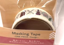 NEW ONE PIECE Masking Tape (15mm x 3m) (Flat rate after first)