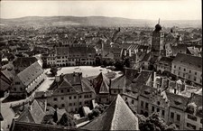 RPPC Aerial View Sibiu Transylvania Romania vintage postcard k980