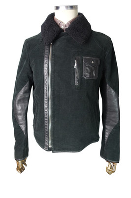 £1755 PAL ZILERI LAB SHEARLING LEDER MOTORRAD JACKE 42 52 LARGE MADE ITALY