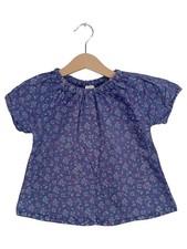 ALANA Chemisier Fille Bleu Floral Bio-Coton (EU 98)