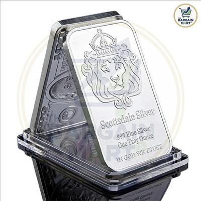 #ad #ad Scottsdale Silver 999 Fine Silver One Troy Ounce 1 Bars Bullion In God WeTrust $6.99
