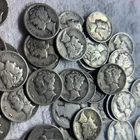 Lot Of (5) Mercury Dimes. 90% Silver