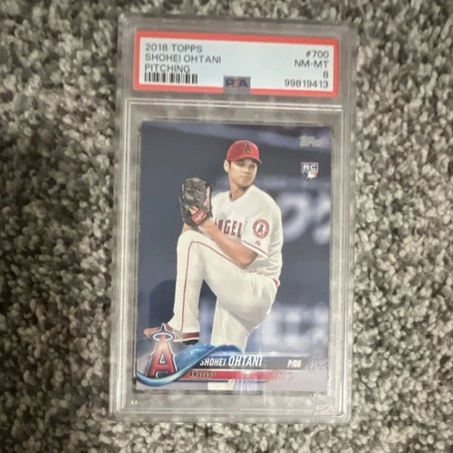 2018 Topps Shohei Ohtani #700 Rookie Pitching PSA 8 Los Angeles Angels