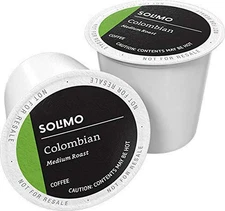 Amazon Brand - Solimo Medium Roast Coffee Pods, Colombian, Compatible with Keuri