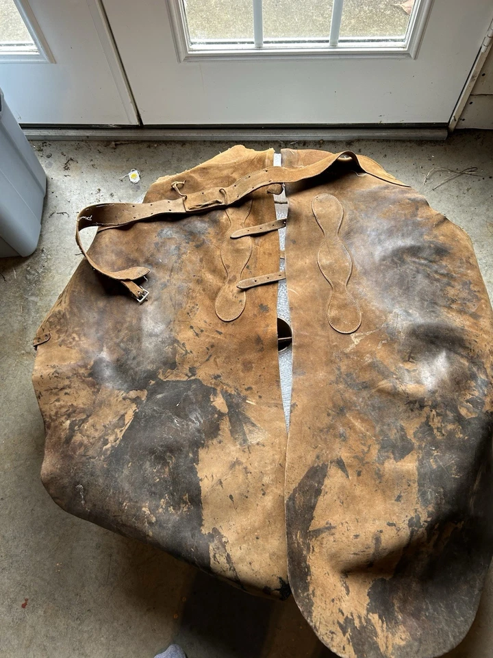 Vintage Leather Chaps -  Owned by Mike Wolfe American Pickers - Image 4 of 4