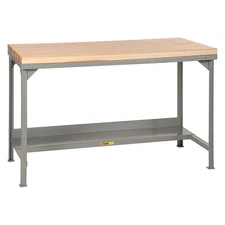 LITTLE GIANT WSJ2-3072-36 Workbench,Butcher Block,72" W,30" D 34AV58