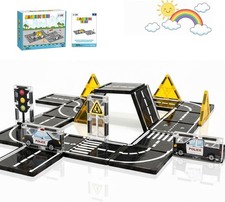 Magnetic Tiles Road Expansion Set, STEM Magnetic Building Blocks for Kids 3-8