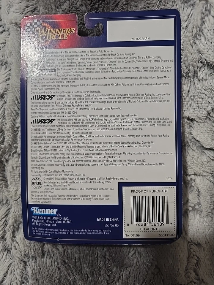 1998 Winner's Circle Bobby Labonte scale collectors race car - Image 3 of 3