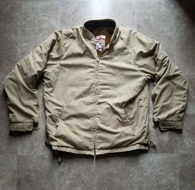 Vintage Peters Khaki Sherpa lined jacked M