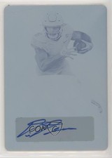 2020 Leaf Flash of Brilliance Printing Plate Cyan 1/1 Devin Duvernay Auto uk2