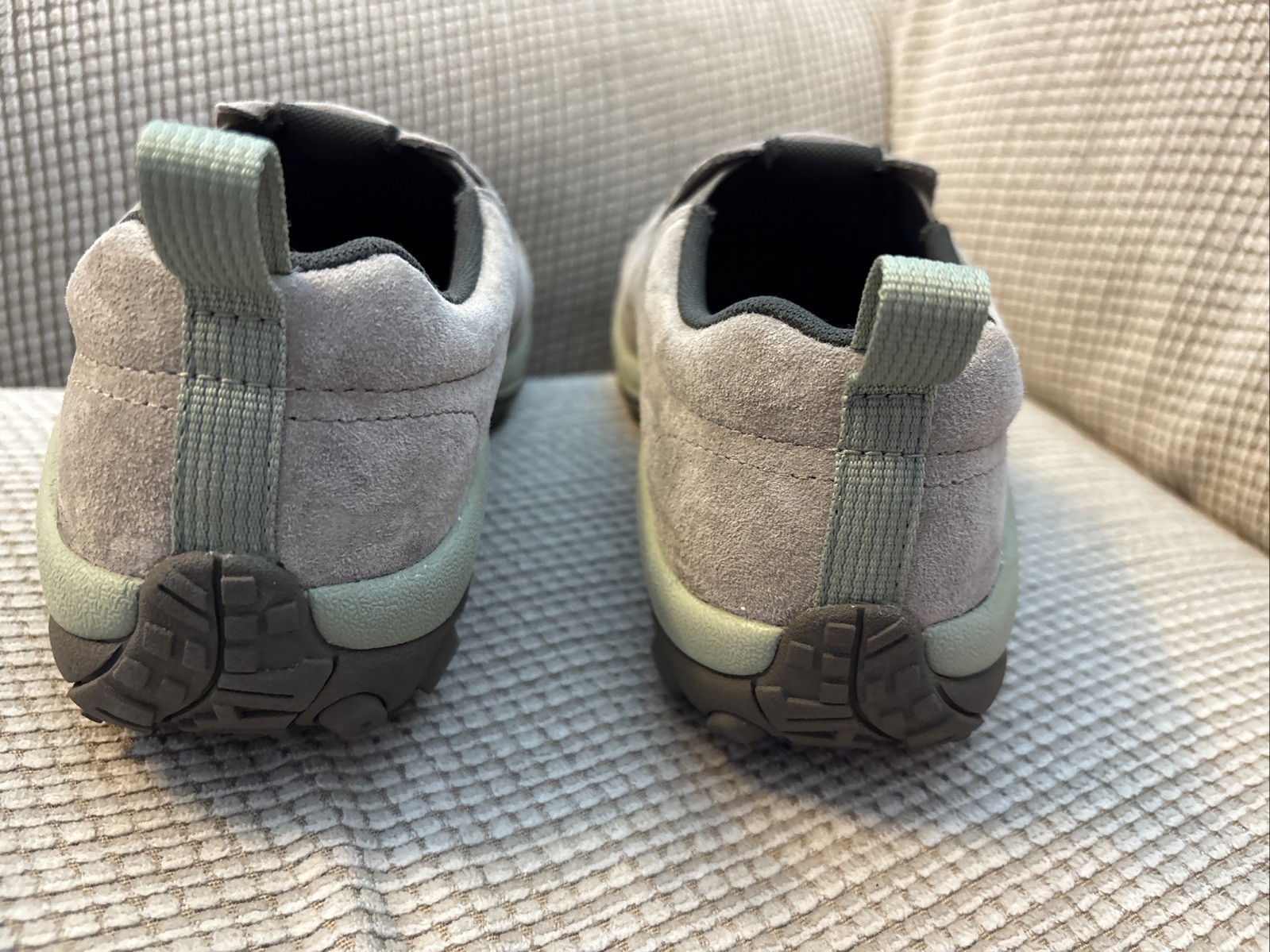 Scarpe Merrell donna Jungle Moc slip on scamosciate marrone J002266 taglia 8 5 mai indossate