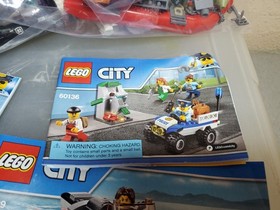 (LOT) LEGO City Police 60139 & 60136, 60129, 60130, AS-IS, Uncounted...