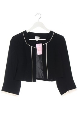 UN1UEUX2TRIOS3 Bolero Damen Jacke Gr. DE 36 weiß-schwarz Casual-Look