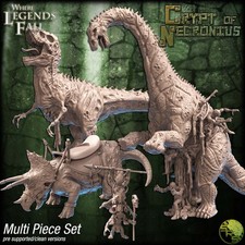 Crypt of Necronius Zombie Dinosaurier Miniaturen Modelle Fantasy Encounter DND Set