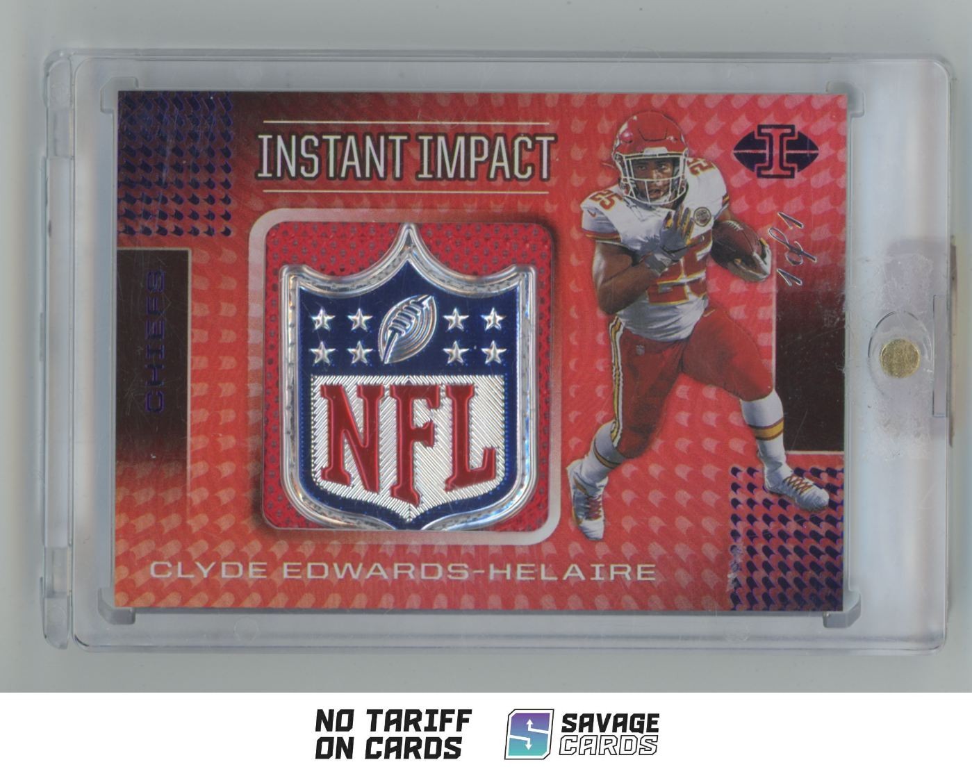 Clyde Edwards-Helaire Panini Illusions Instant Impact Relics #II11 Base