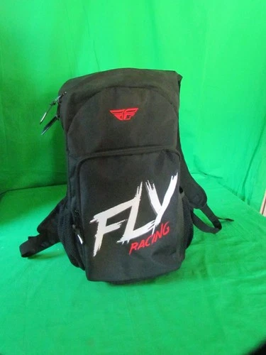 Fly Racing Jump Backpack Graphic Logo Black Gear MX Motocross Bag Nice Condition