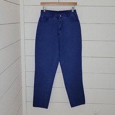 Vintage 90s Gitano size 10 blue dyed denim tapered mom jeans