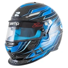 ZAMP Helmet RZ-67D Medium Carbon Flo Blue SA2025