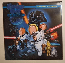Family Guy Blue Harvest Star Wars 2009 Wall Calendar Sealed