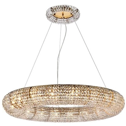 Elegant Lighting Paris 18 Lights Iron and Crystal Chandelier in Gold - Picture 1 of 8