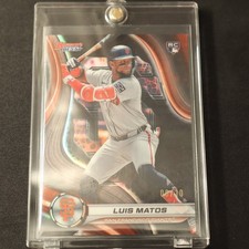 Luis Matos 2024 BOWMAN BEST BASEBALL #58 BLACK REFRACTOR 08/10 RC