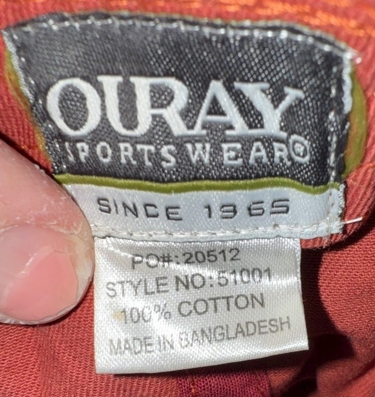 Beyser Whitewater Hat Big Sky Montana Rust Red Color Paddles Rafting Cotton