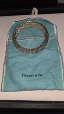 Tiffany & Co. STERLING Bracelet Mesh Weave Fl...