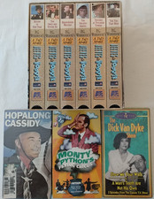 9 VHS Classic TV Jeeves & Wooster Hopalong Cassidy Monty Python Dick van Dyke