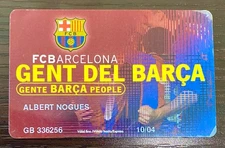 2004 FC Barcelona Rare Membership Card Lionel * Messi Debut Year * Member Pass