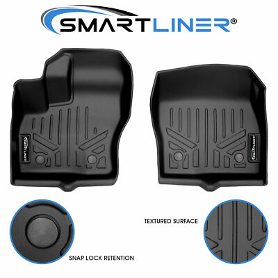 SMARTLINER Custom Fit Floor Mats 1st Row Liner 2014-2021 Ford Transit Connect