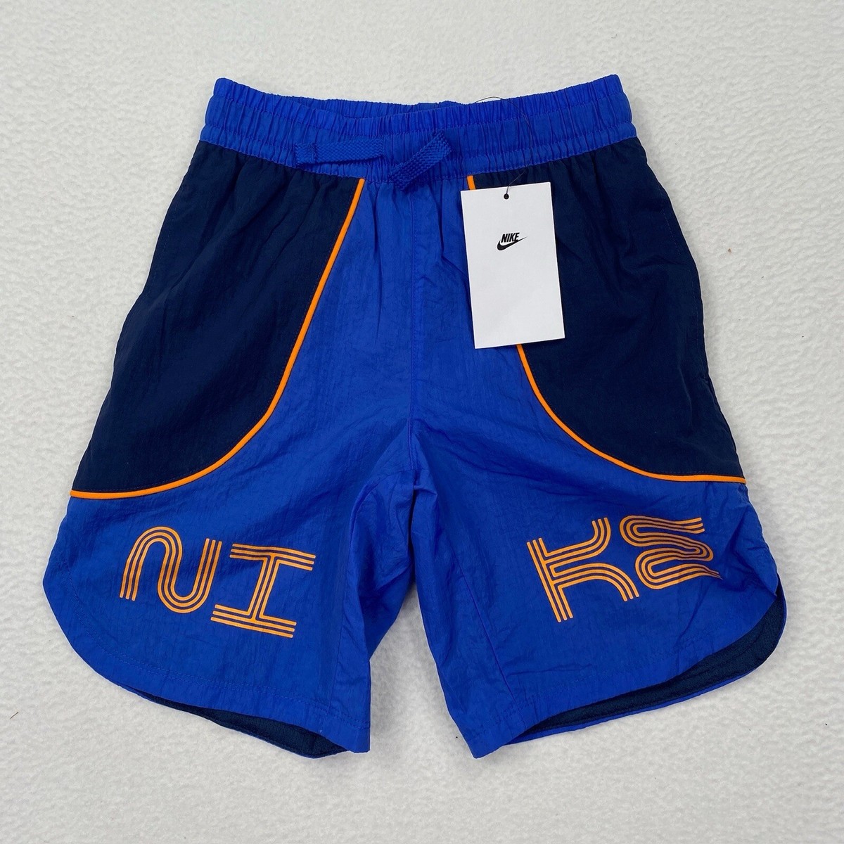 Nike Sportswear Youth Boys Hybrid Basketball Shorts Size XS Blue