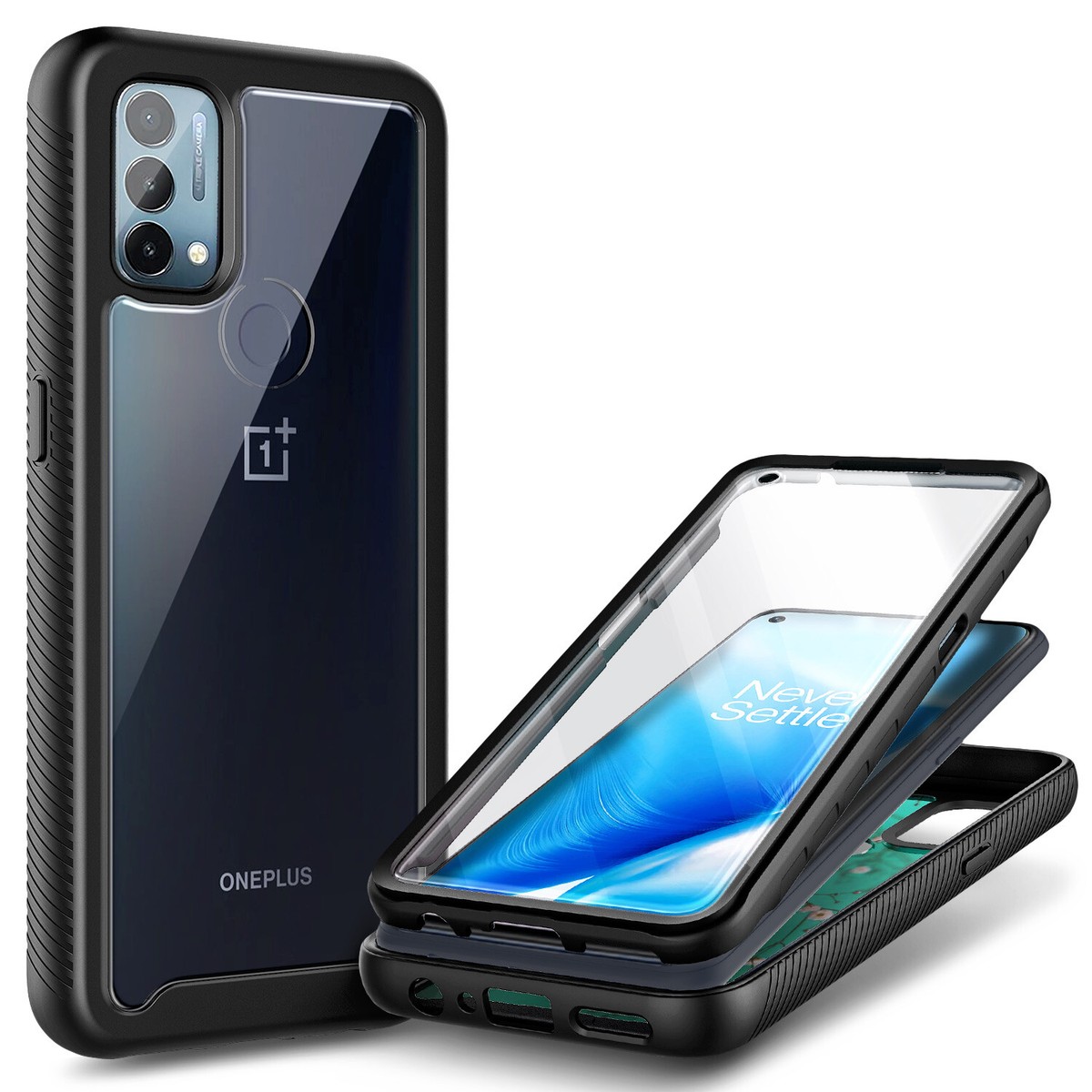 For OnePlus Nord N200 5G Case, Full Body Phone Cover Built-In