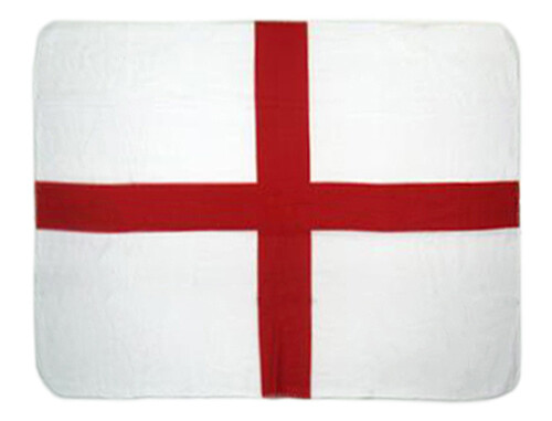 ENGLAND St. George's Cross Fleece Blanket *NEW* 50"x60" English Flag Union Jack - Picture 2 of 2