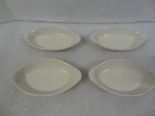 Vintage Lot 4 Buffalo China Oval Dish Bowl 6.5” Restaurant Ware Heavy 9609M