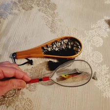 Vintage Rustic Hand Crafted Fishing Nets Christmas Ornaments Kurt Alder