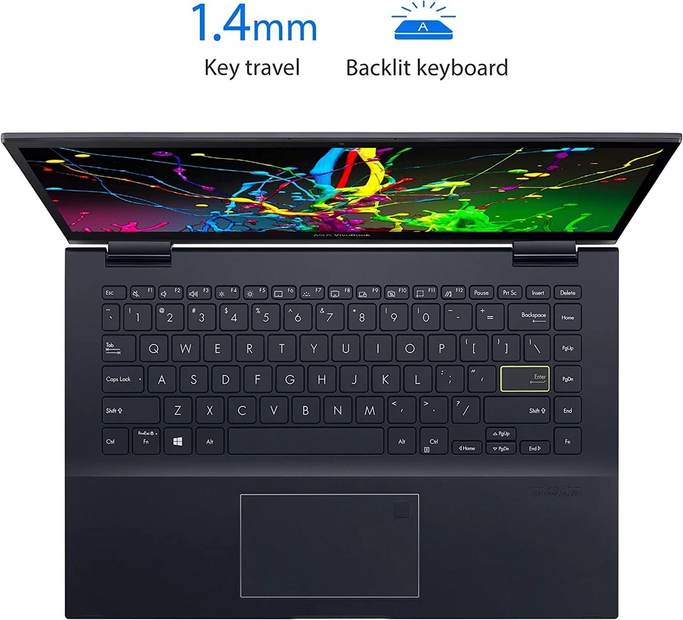 Asus VivoBook Flip 14" Touchscreen Laptop R5-5500U 8GB 512GB TM420UA-DS52T NEW - Image 3 of 4