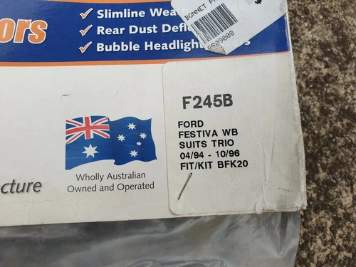 F245B Standard Clear Acrylic Bonnet Protector for Ford Festiva WB WD WF  - Picture 4 of 4