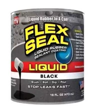THREE CANS~Flex Seal LFSBLKR16 Liquid Rubber Sealant, BLACK 16 oz.