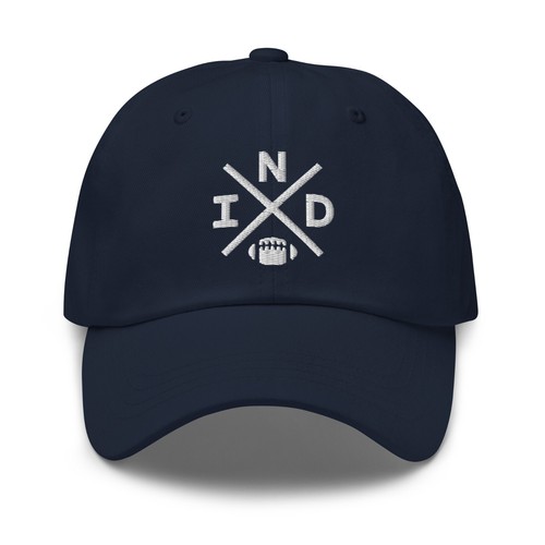 Indianapolis Football Retro IND Cross Baseball Hat Dad Cap - Picture 4 of 10