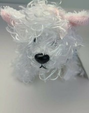 GANZ Webkinz White Terrier Dog Plush Stuffed Animal w/ Sealed Code Tag HS106