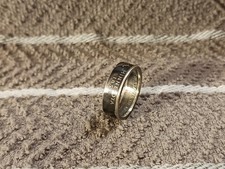 Minnesota 90 Silver Washington Quarters coin ring, size 8 2005 Handcrafted 2